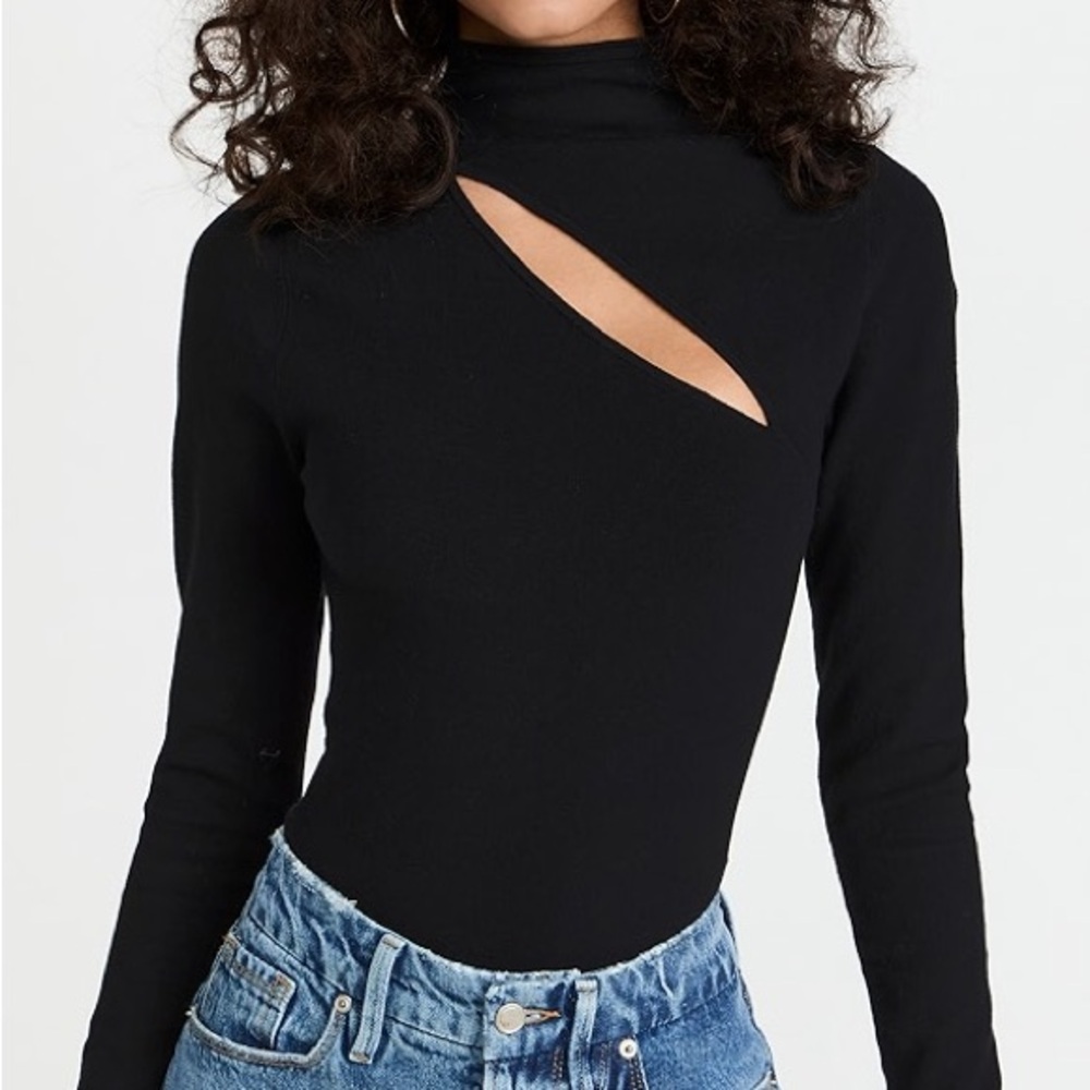 NIB Good American Shoulder Slit Body Suit